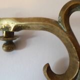 Three-pointed gilded bronze wall candlestick