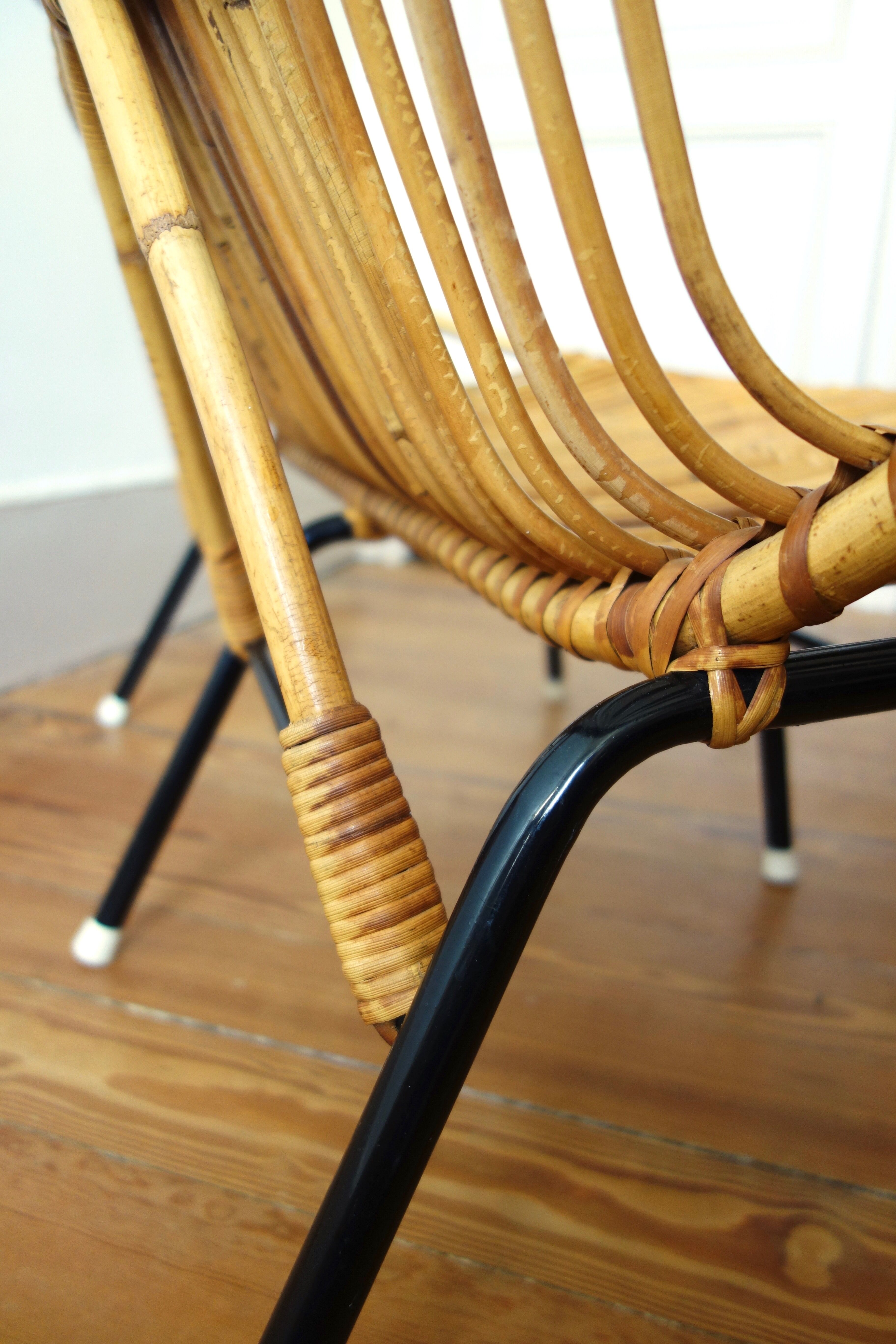 Bench Rohe Noordwolde 50s Wicker