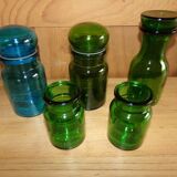 Set of 5 glass jars