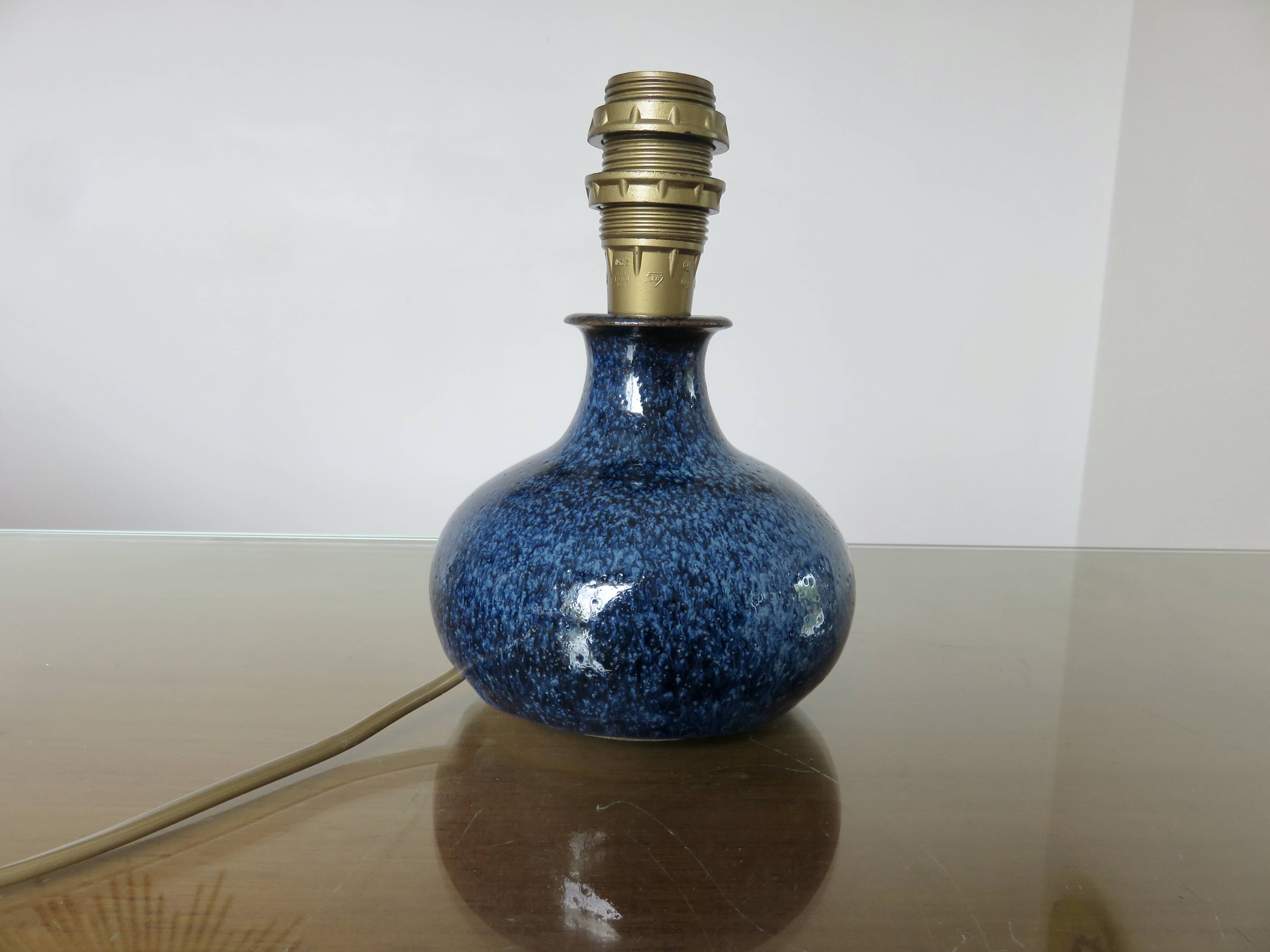 Small glazed stoneware lamp, 1960