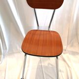 Chaise en formica marron