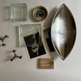 Large chrome-plated metal dish/tray, Guy Degrenne France 1970