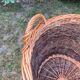 Large antique hand-woven wicker basket