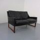 Mid-Century Rosewood & Leather 2-Seater Sofa by Rudolf Glatzel for Kill International, 1960s