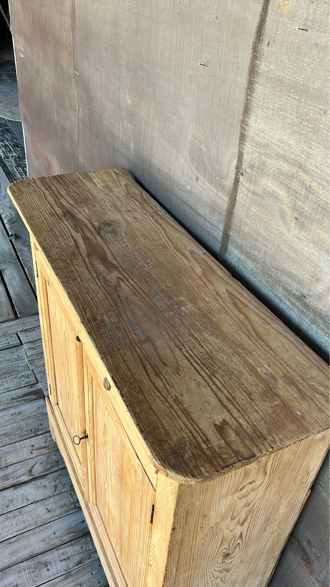 Rustic wooden Parisian buffet