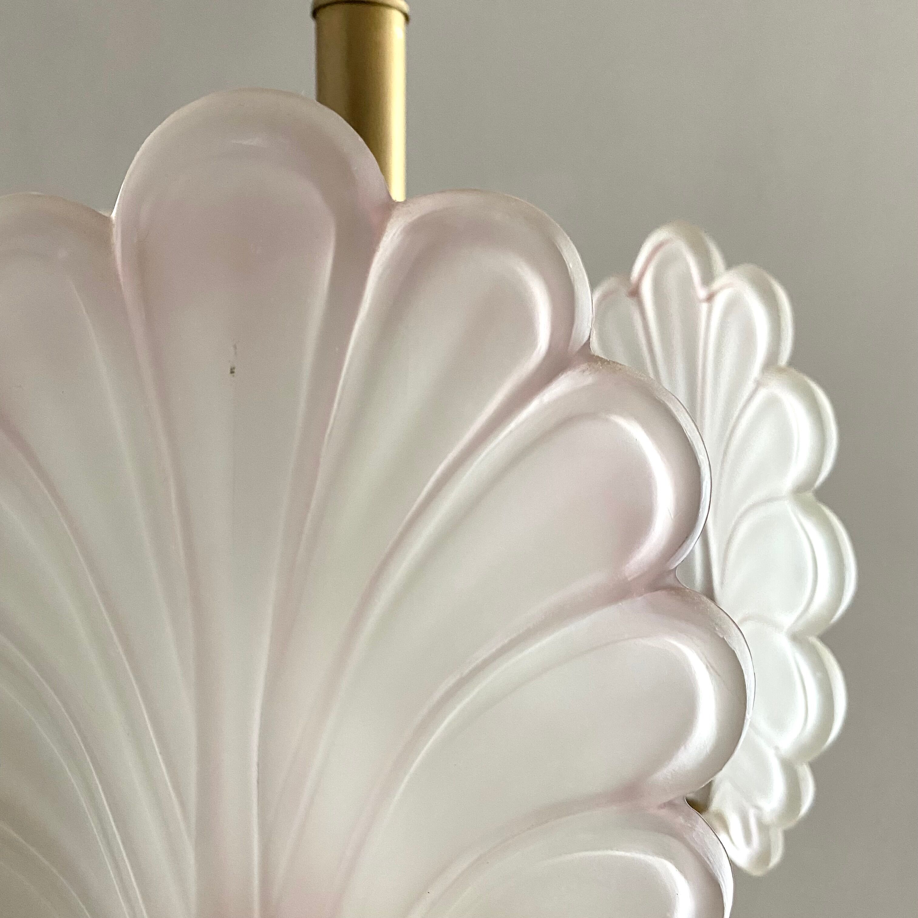 Vintage polished glass pendant lamp