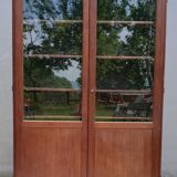 Mahogany library showcase Louis XVI style