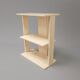 Vintage travertine book case, 1970s.