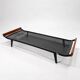Daybed Auping Cleopatra by Dick Cordemeijer, black steel and teak, 1950s