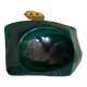 Cendrier en bloc de malachite solide vintage / Vide-Poche — Géométrique lourd de 1,34 kg
