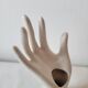 Hand-shaped ring vase
