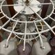 Large Multicolored Murano Glass Tube Chandelier, 1980s