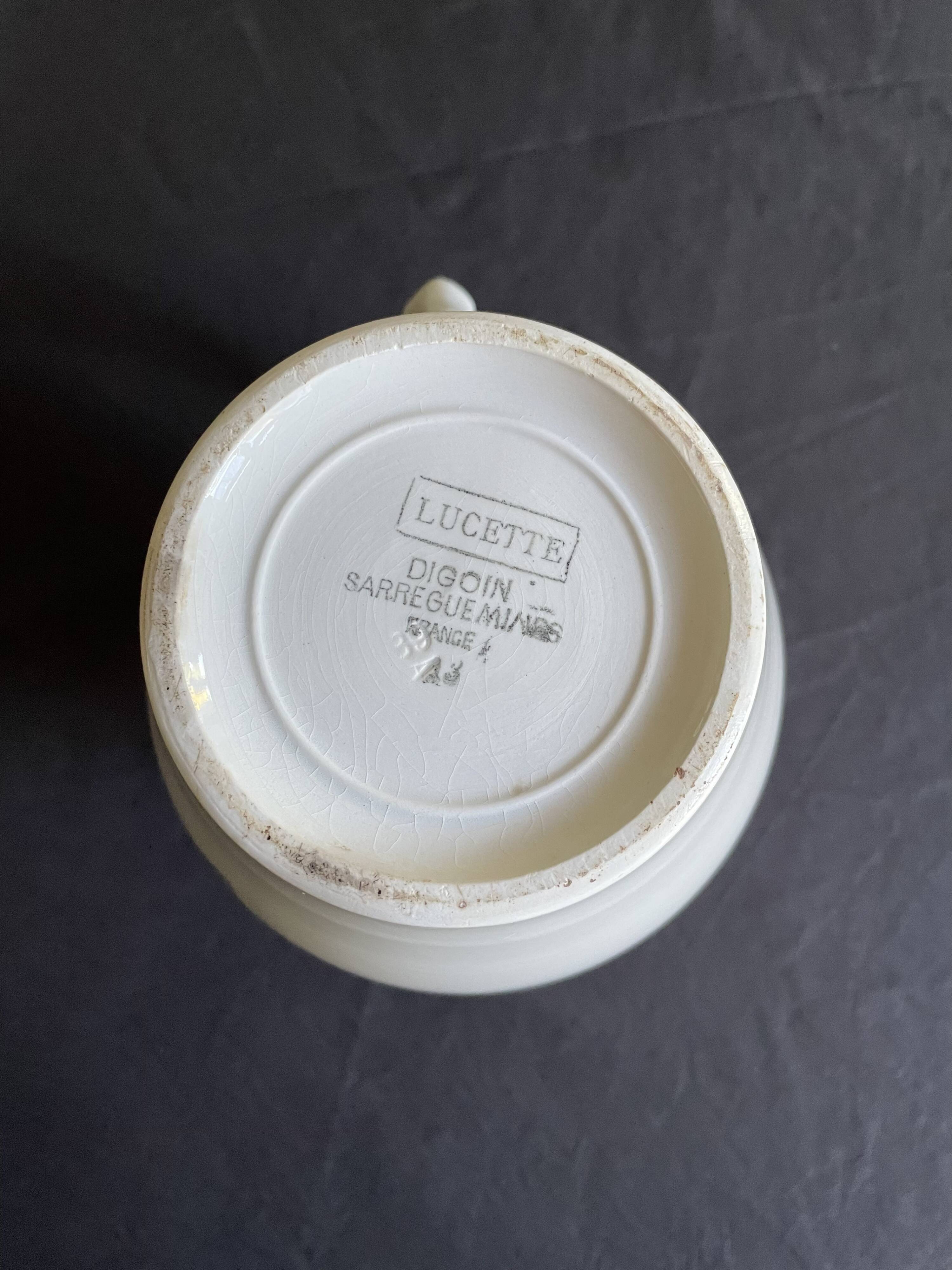 Pitcher Digoin Sarreguemines model Lucette