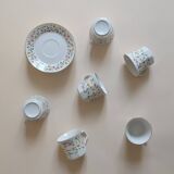Set of 6 cups and saucers