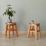 Pair of vintage side tables 70s/80s
