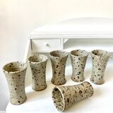 Cups sandstone cups pyrité Gustave Tiffoche, La borne 1960/70