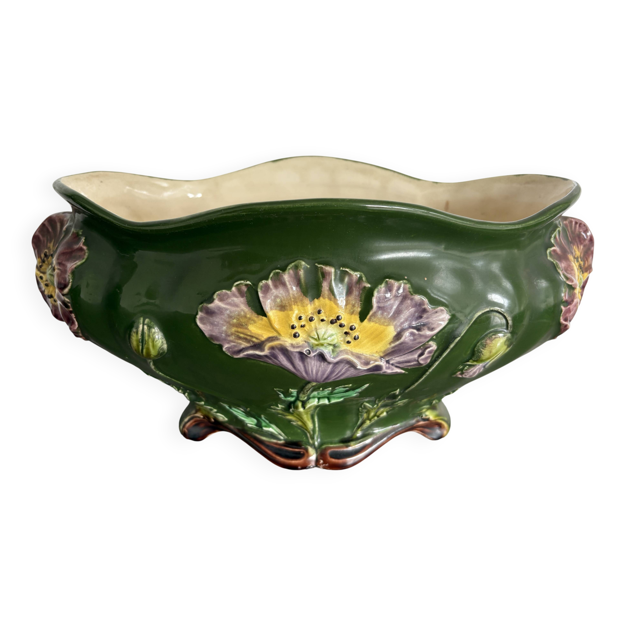 Large antique planter De Bruyne Frères 1900
