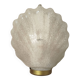 Frosted glass wall sconce Murano Art Deco vintage shell