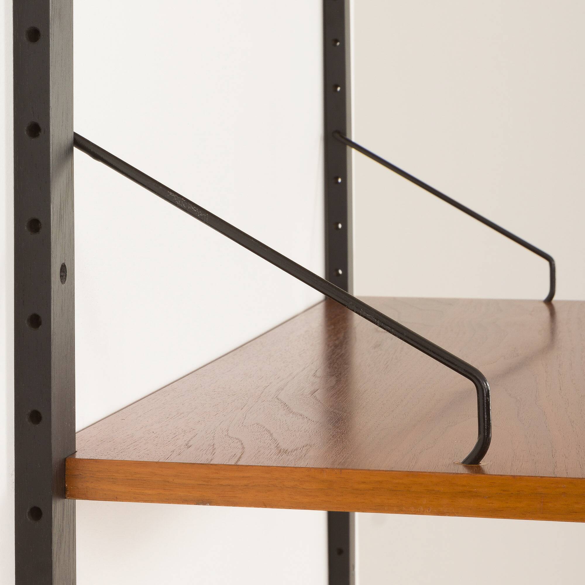 Poul Cadovius walnut wall unit with extra large shelf, Denmark 1960s