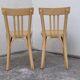 Paire de chaises bistrot Baumann patine vintage