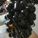 Art deco lamp, bunches of grapes in Murano glass, bronze base