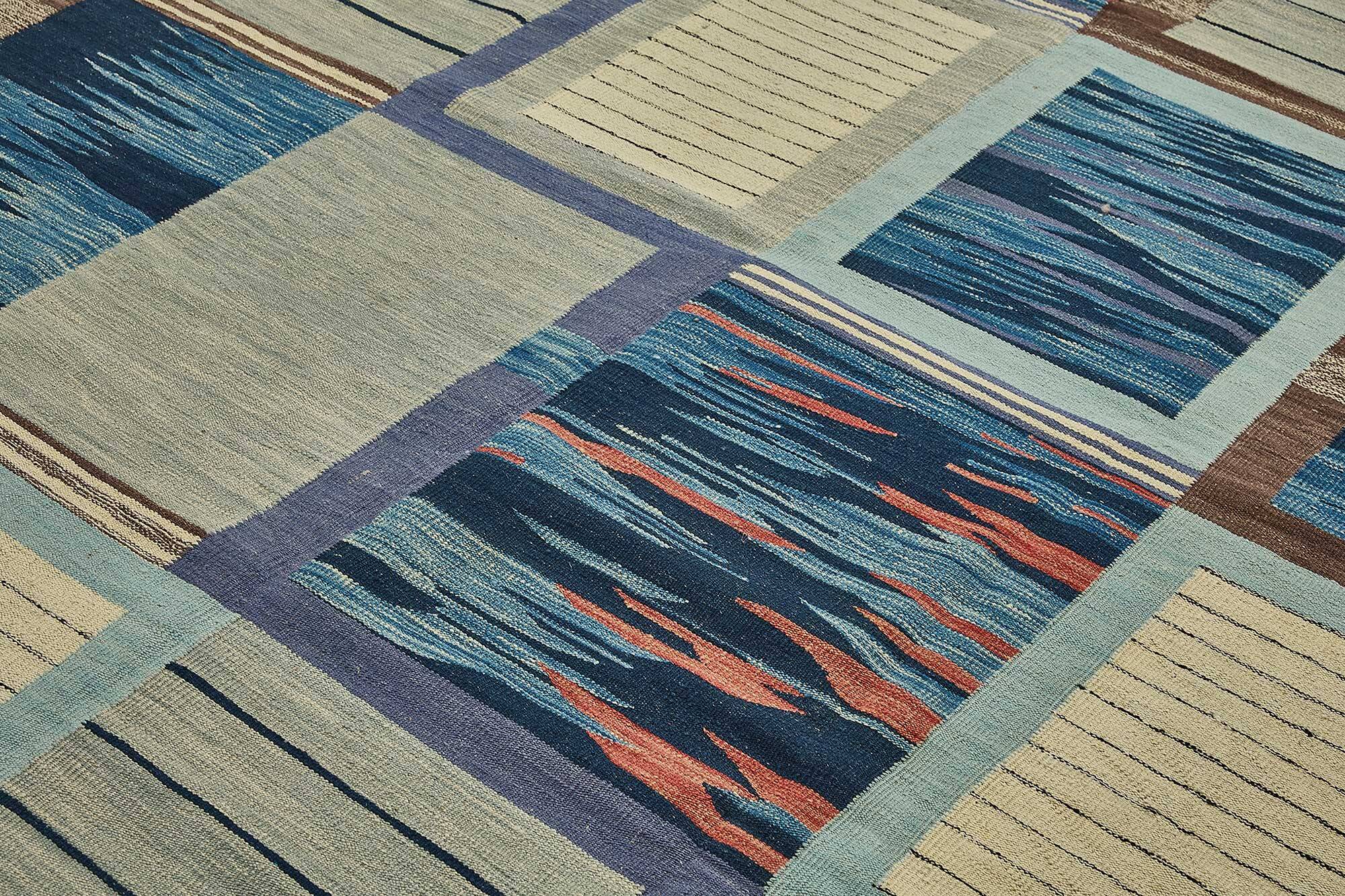Contemporary Tribal Decorative Kilim 283 cm x 344 cm