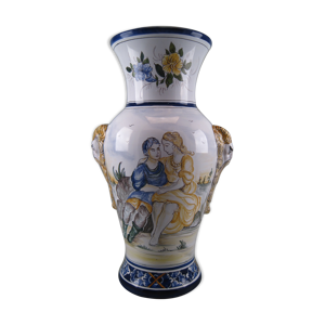 Vase faïence de Nevers