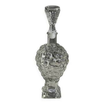 Carafe en verre moulé en forme de raisin H29 D10