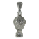 Carafe en verre moulé en forme de raisin H29 D10