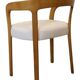 Chaise en bois et tissu