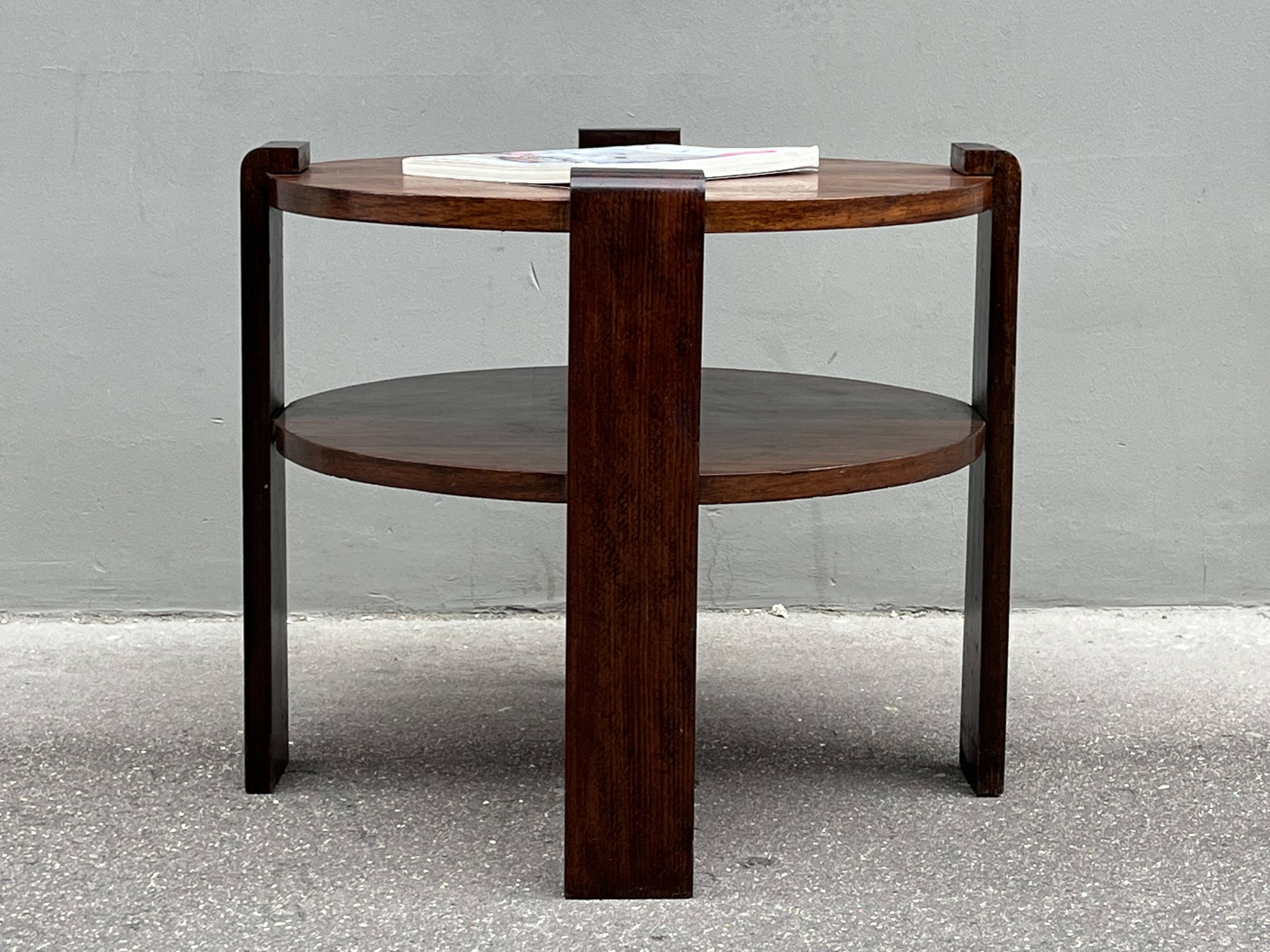 Modernist art deco pedestal table 1930