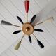 Vintage ceiling lamp 5 branches 50-60 years