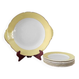 Set of plates and Lunéville dish