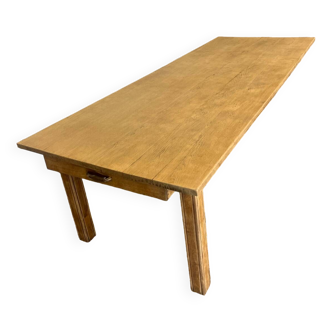 Large renovated solid oak farm table