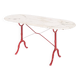 Vintage bistro table. Cast iron and marble. France, 1950s.