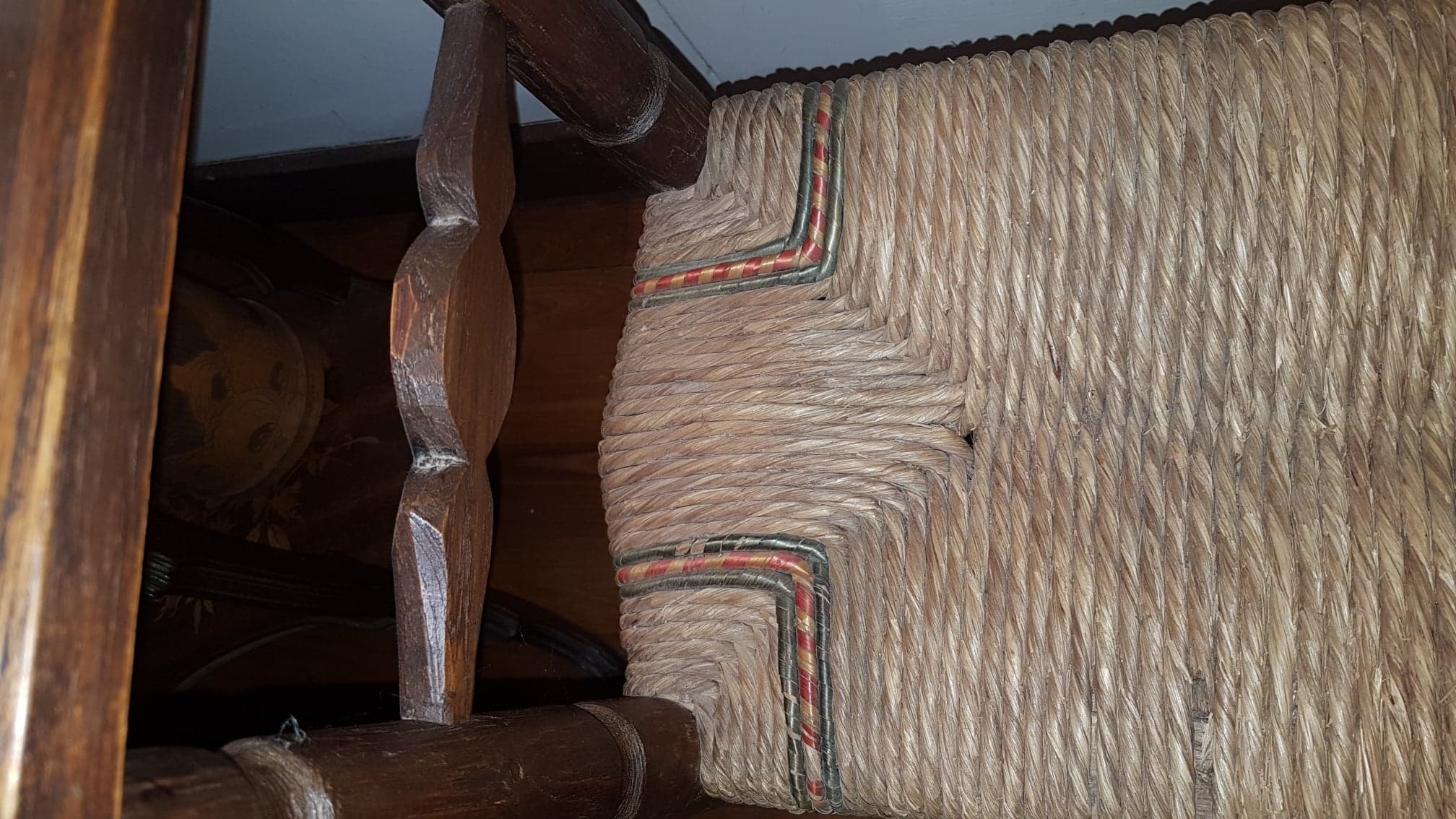 Inglenook or former fireplace bench off-white