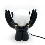 Black vintage hand lamp