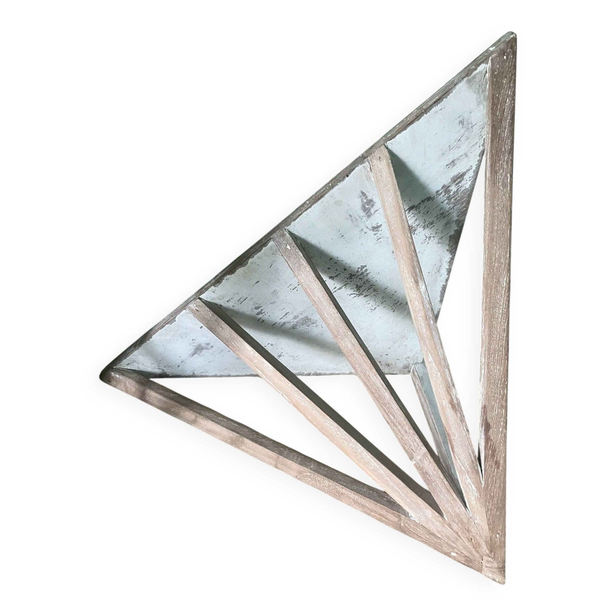 Large corner shelf in teak