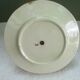 Presentation plate, barbotine and gilded brass