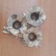 Brass flower candle holder