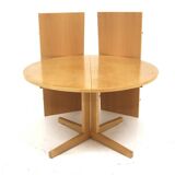 Beech dining table, Skandiform, Sweden, 1982