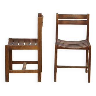 André Sornay : paire de chaises, France, circa 1960