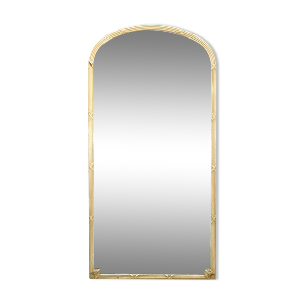 Miroir de magasin en bois laqué de style 1900