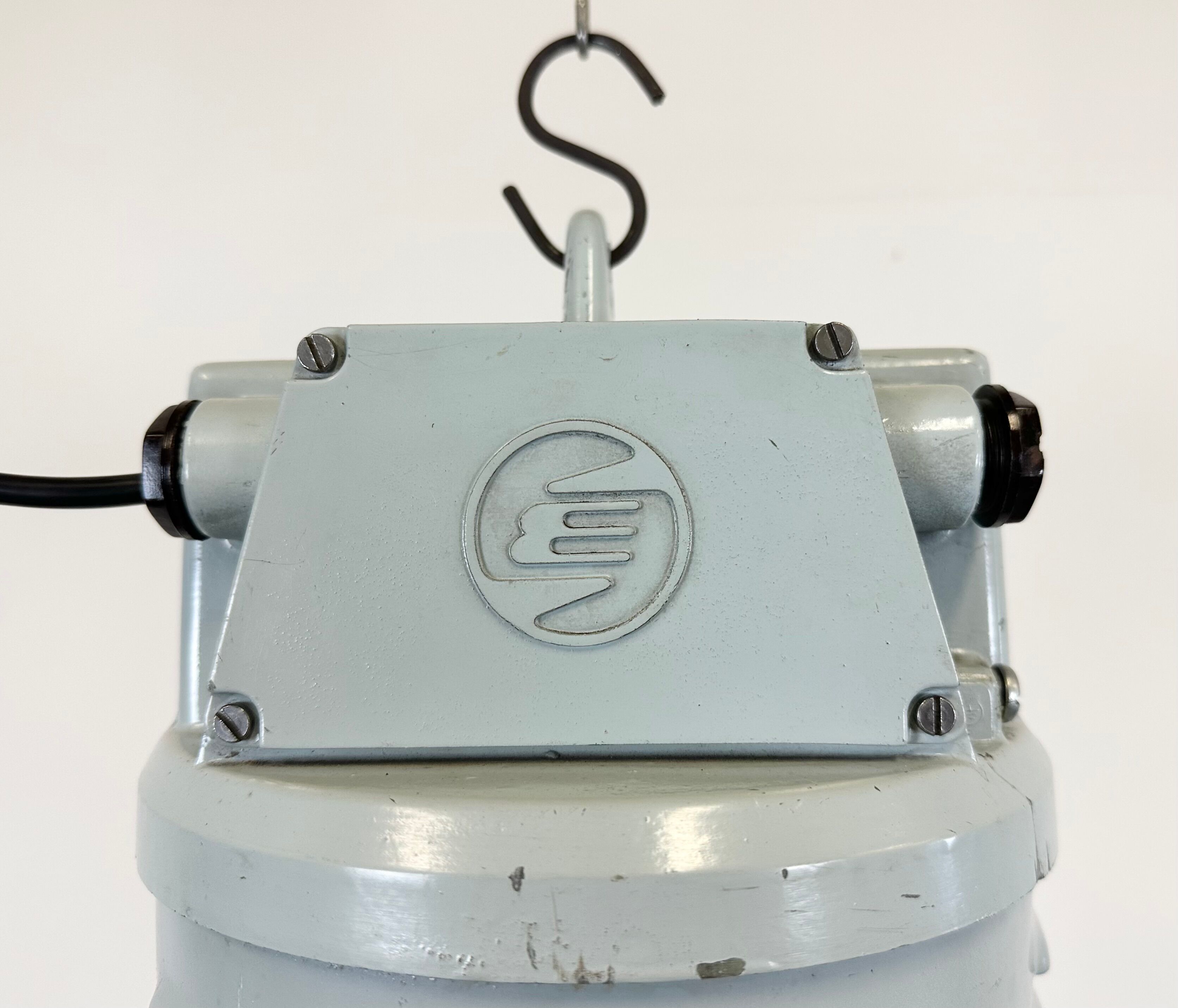 Large Industrial Aluminium Pendant Light from Elektrosvit, 1960s