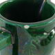 Pitcher vintage green slurry in faience of st clement with fruit
