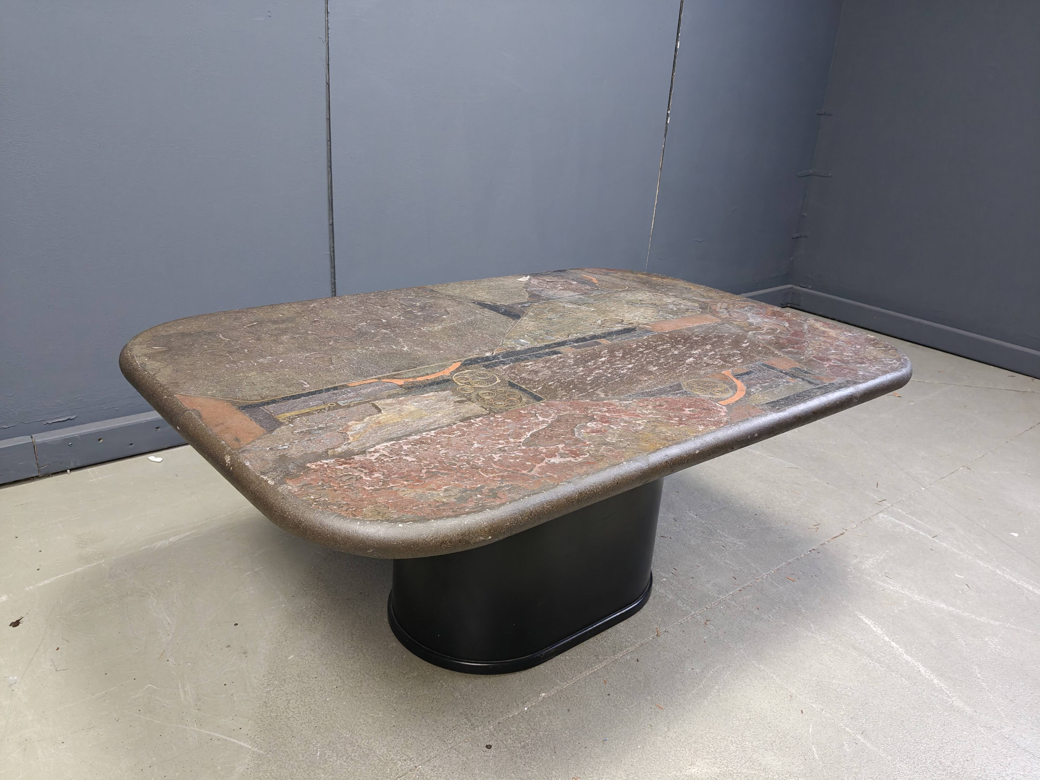Table basse de Marcus Kingma, années 1980