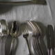 Cutlery set 61 pieces in silver metal from SFAM.