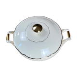 Opaque porcelain soup tureen Digoin and Sarreguemines