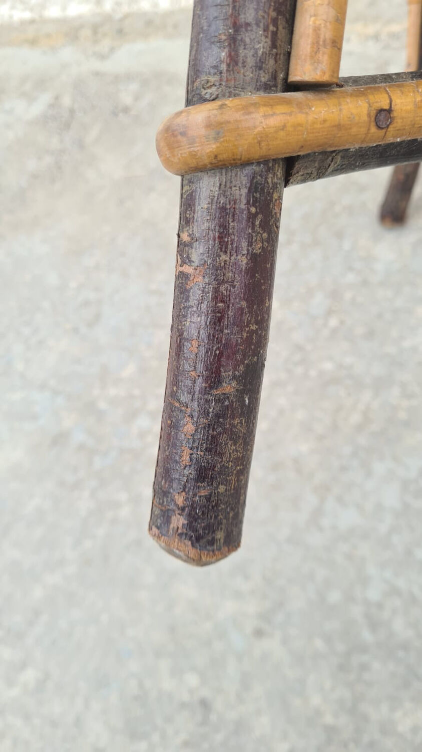 Rattan armchair "A la Girafe"