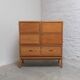 Decorative 'N-Line' bar cabinet in oak by P&J Neirinck, 1968